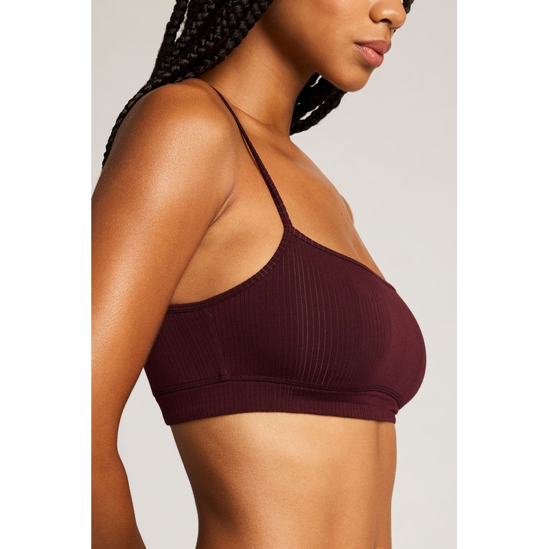 Whipped Bralette in Garnet 0 Garnet Single