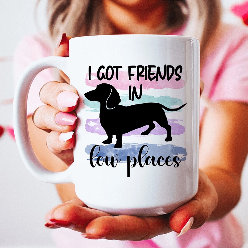 I Got Friends In Low Places Ceramic Mug 15 oz White One Size
