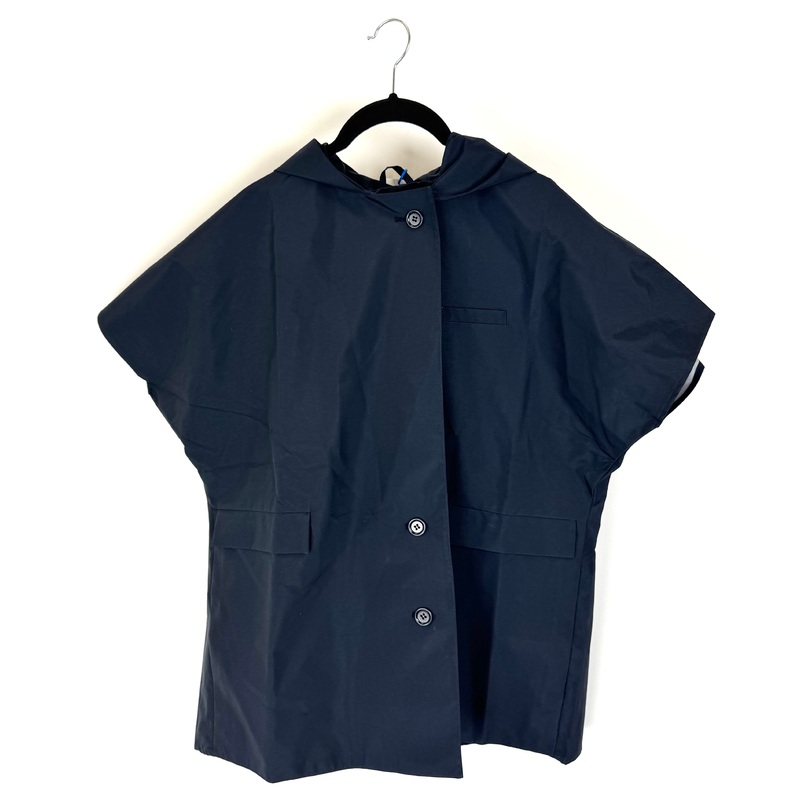 Navy Short Sleeve Raincoat – Size 6 – 10 Medium (Size 4)