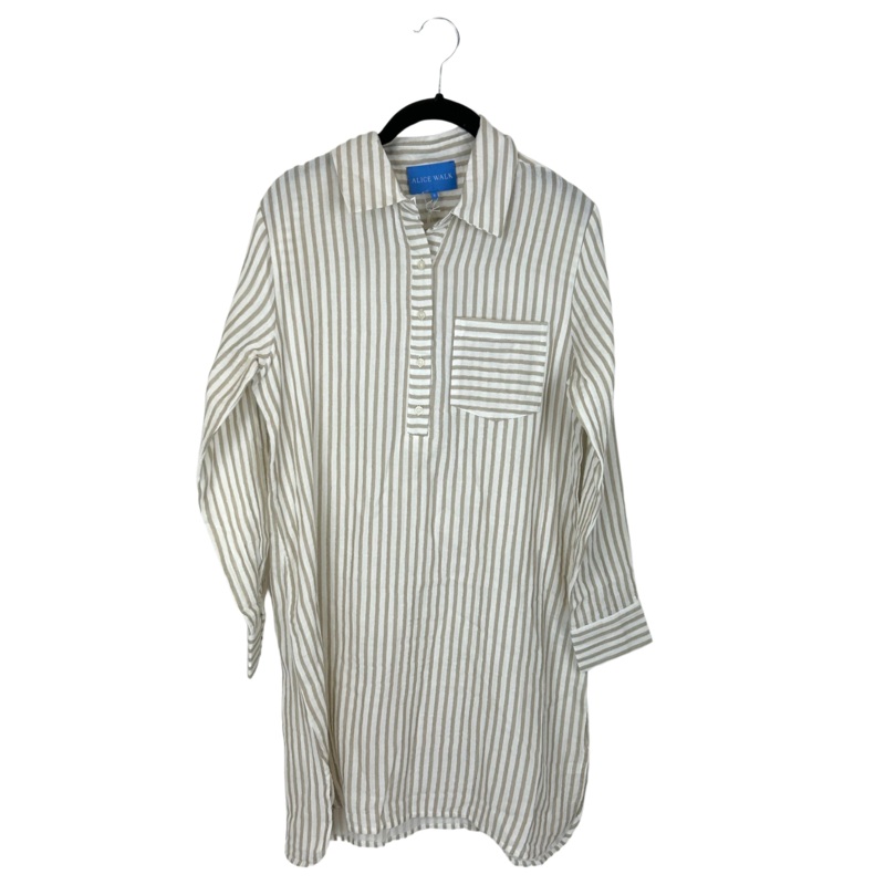 Tan And White Striped Dress – Size 0 – 16 Extra Small (size 0/2)