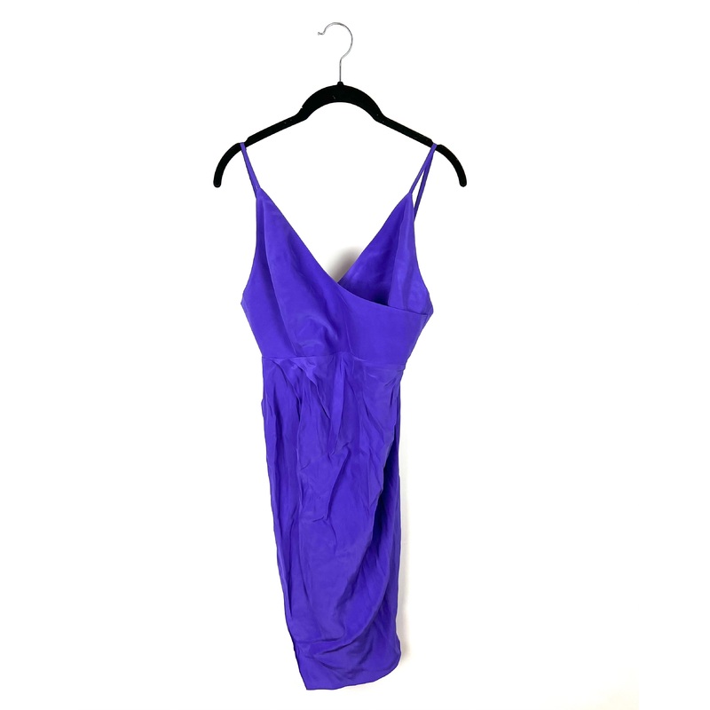 Purple V Neck Dress – Size 4-6