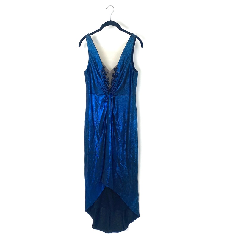 Royal Blue High Low Dress – Small