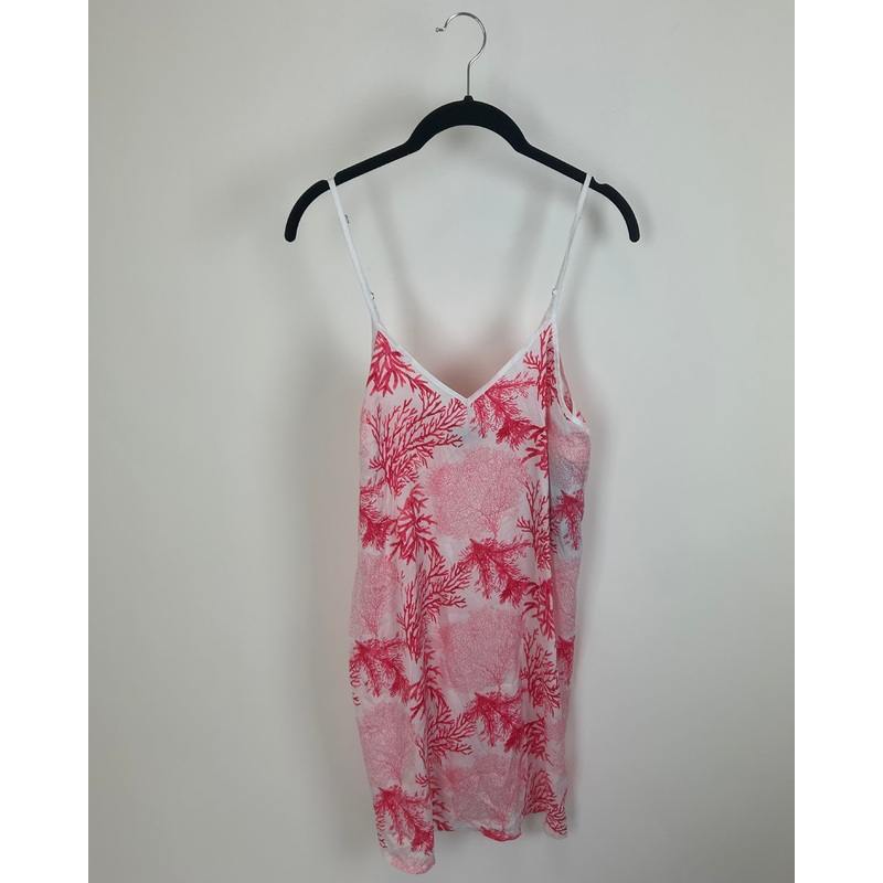 Pink Coral Reef-Print Nightgown – Small