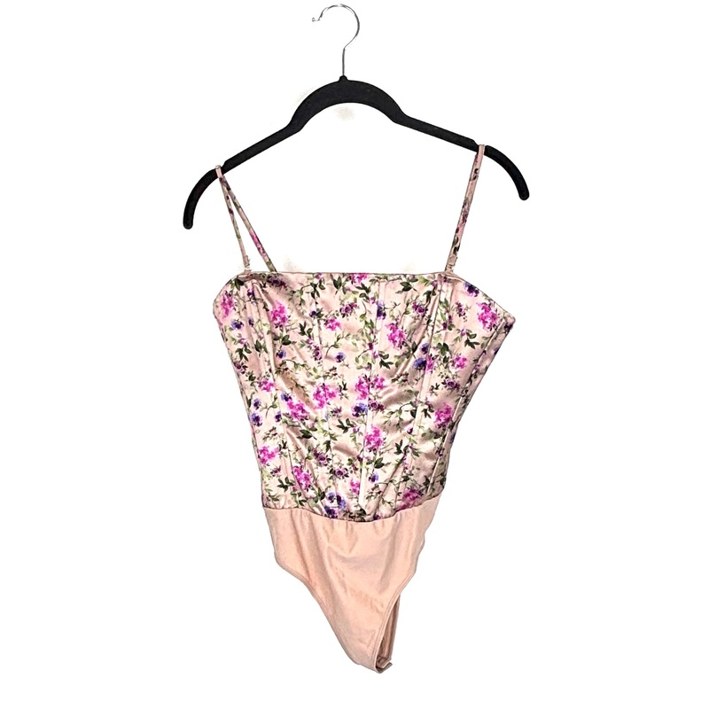 Light Pink Floral Bodysuit – Size 4