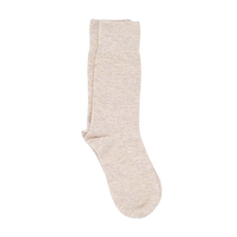 Nu-Novola Oatmeal Cashmere Socks Oatmeal One Size