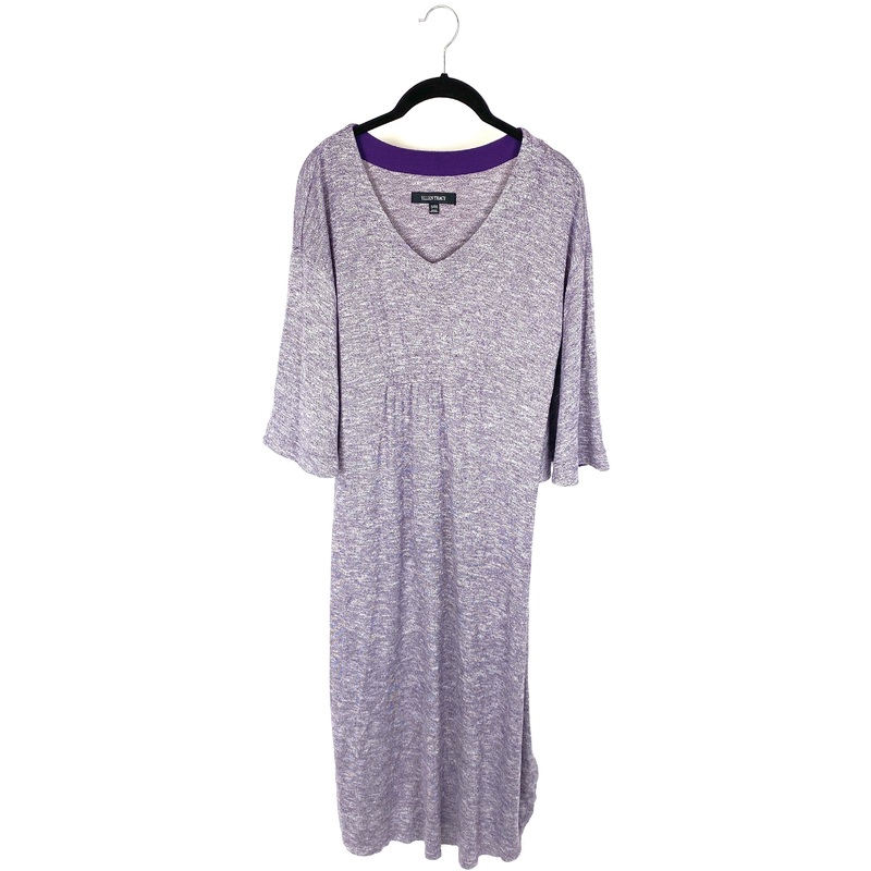 Purple Short Sleeve Caftan – Small/Medium Small/Medium