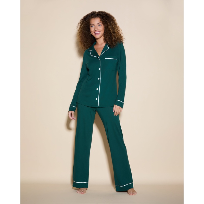 Top A Manica Lunga E Pantalone Lungo Congo/Ivory XS