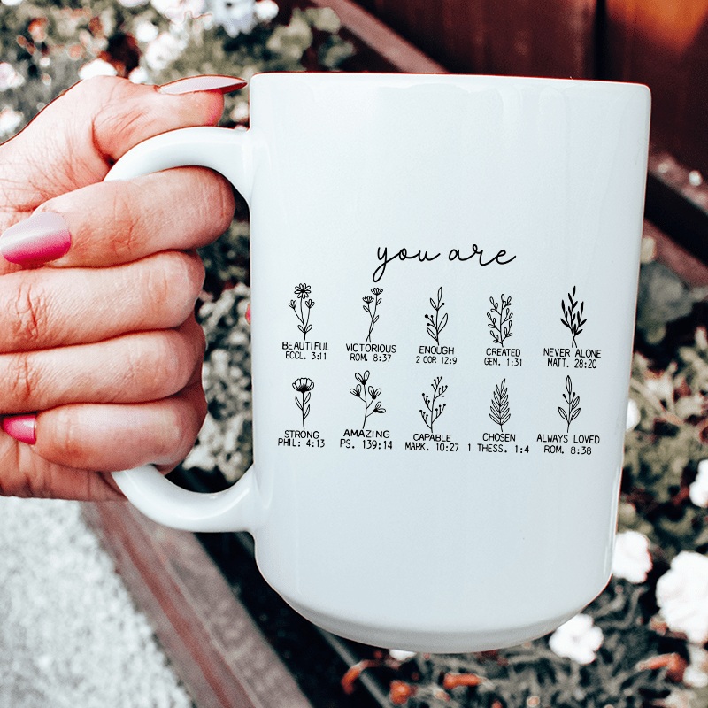 Bible Verses Ceramic Mug 15 oz White One Size