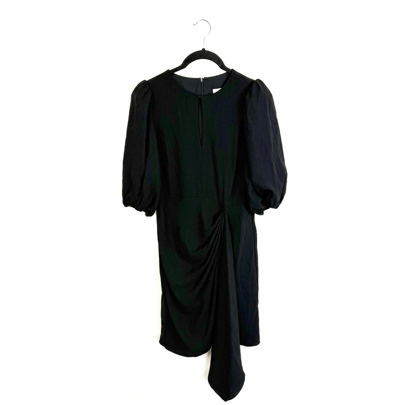 Black Statement Sleeve Dress – Size 4