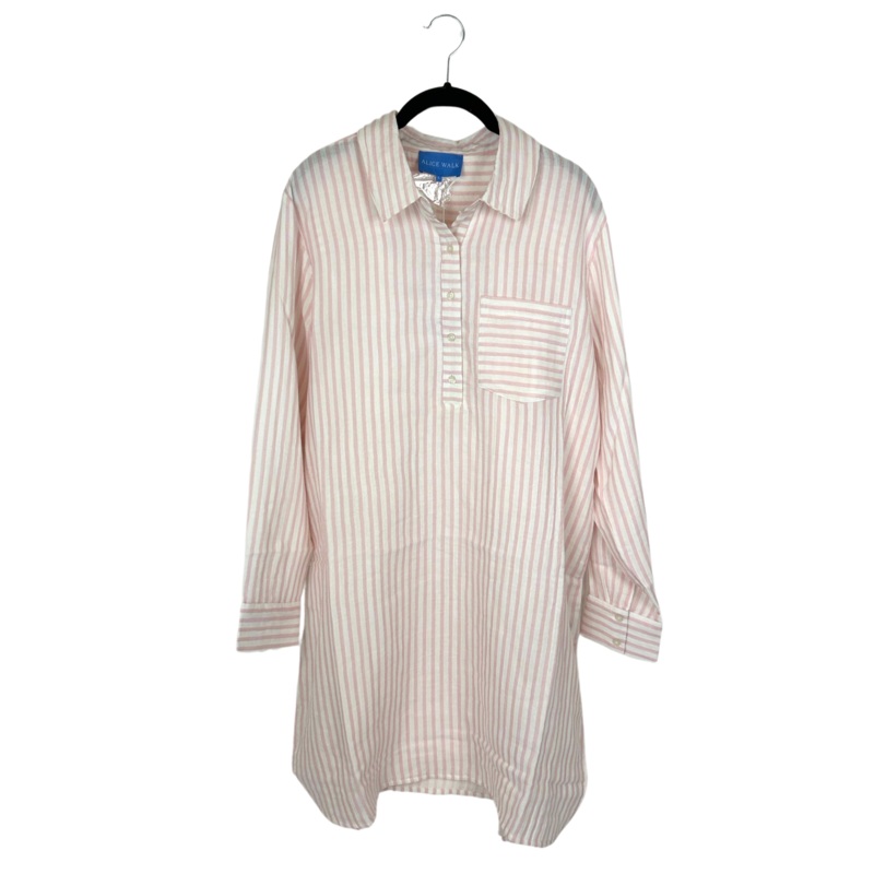Pink And White Striped Dress – Size 0 – 16 Extra Small (Size 0-2)