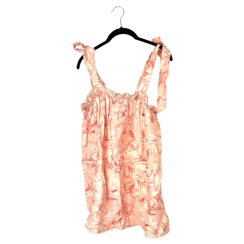 Pink Palm Leaf Dress – Small