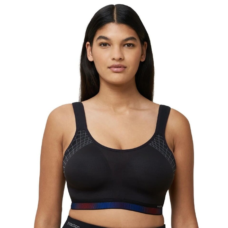 Triumph Triaction Cardio Flow Wire-free Minimiser Sports Bra – Black 32D