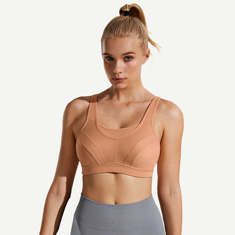 High Impact Large Bust Full Coverage Workout Bras orange 34B/75B
