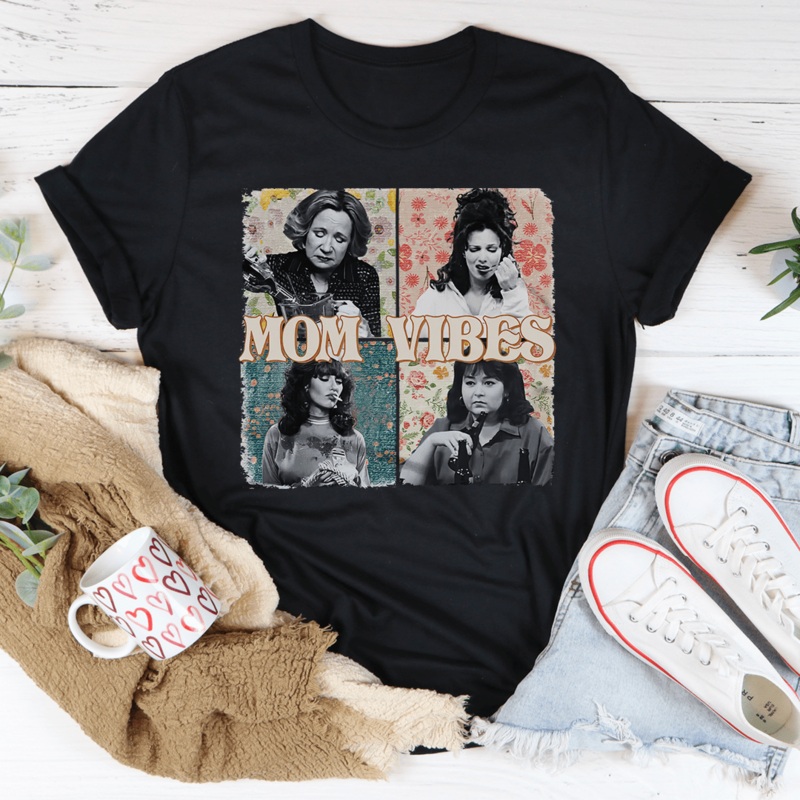 Mom Vibes Tee Athletic Heather S