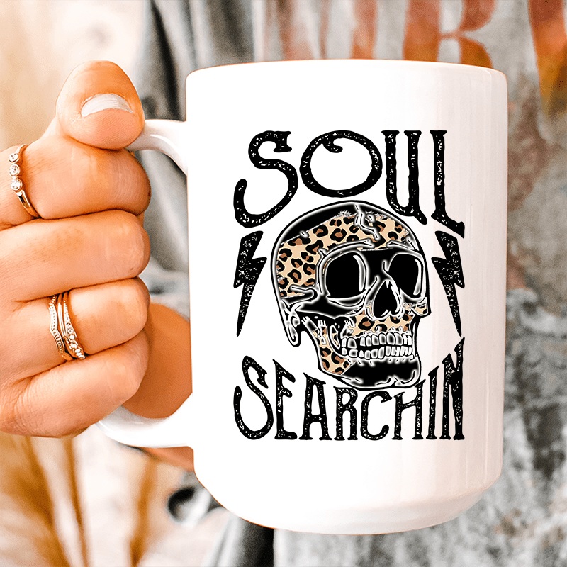Soul Searchin Ceramic Mug 15 oz White One Size