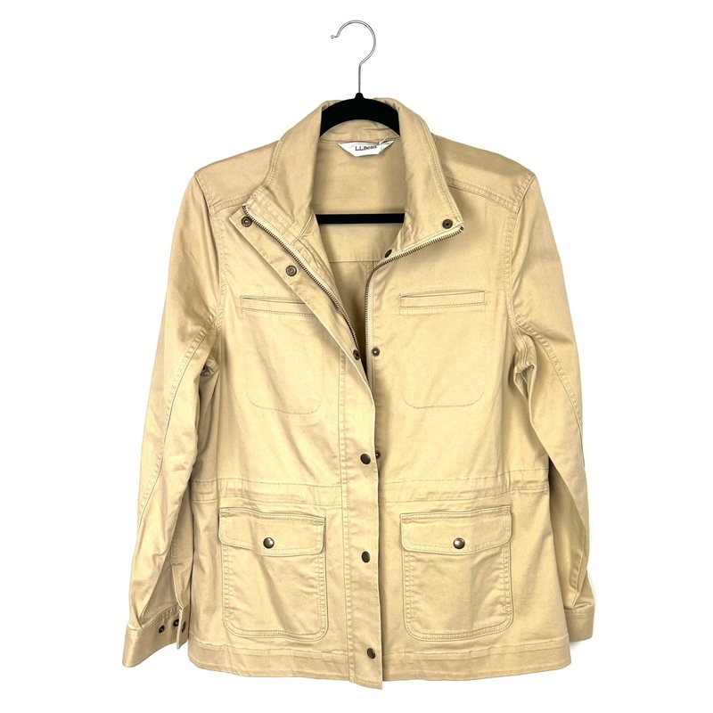 Tan Long Sleeve Utility Jacket – Small