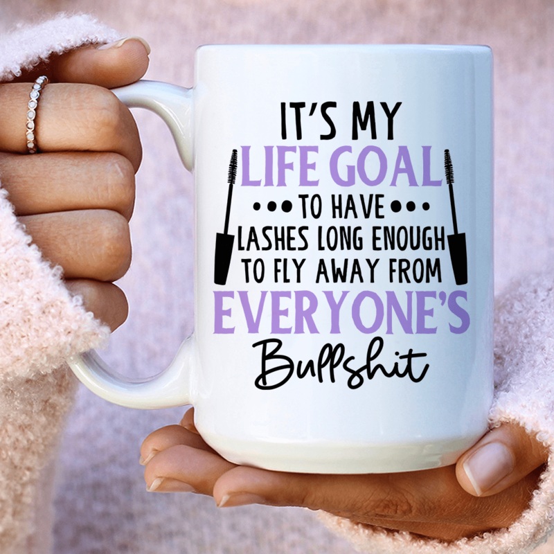 My Life Goal Ceramic Mug 15 oz White One Size