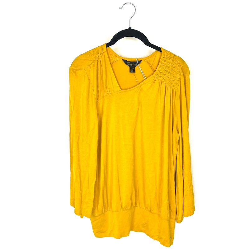 Mustard Yellow Y2K Top – Medium