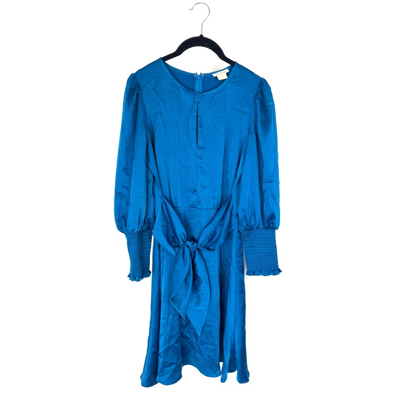 Teal Satin Mini Dress – Size 4