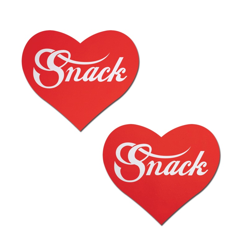 Love: Enjoy ‘Snack’ Red Heart Pasties Affirmations by Pastease Red