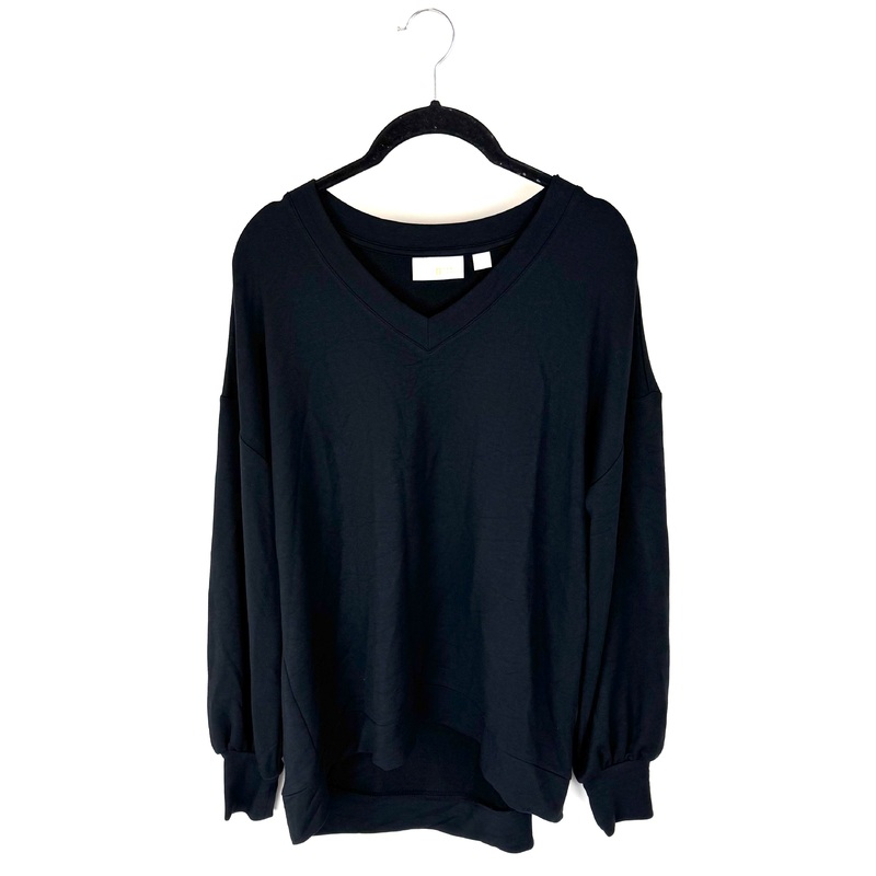 Black V-Neck Long Sleeve Shirt – Size 6/8