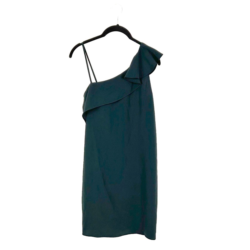 Dark Green Ruffle Dress – Size 4/6