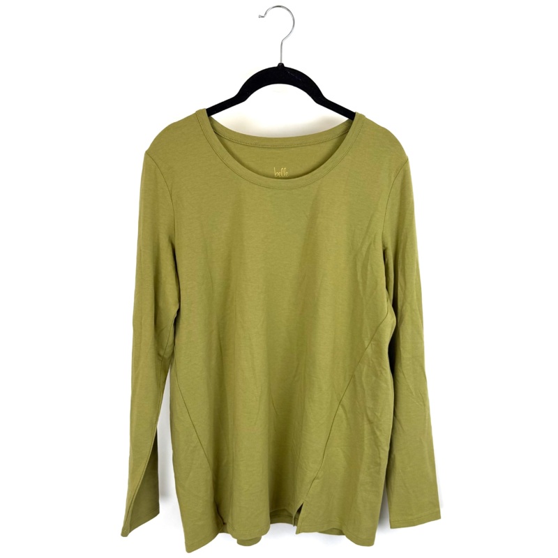 Olive Green Long Sleeve Top – Size 6/8
