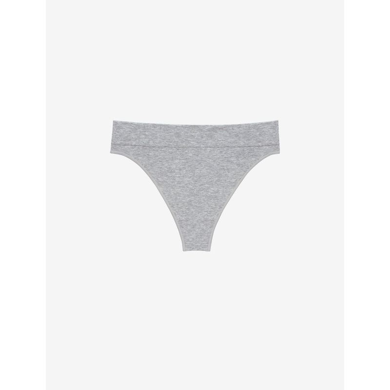 Seamless Cloud Cotton Thong heather-gray XS