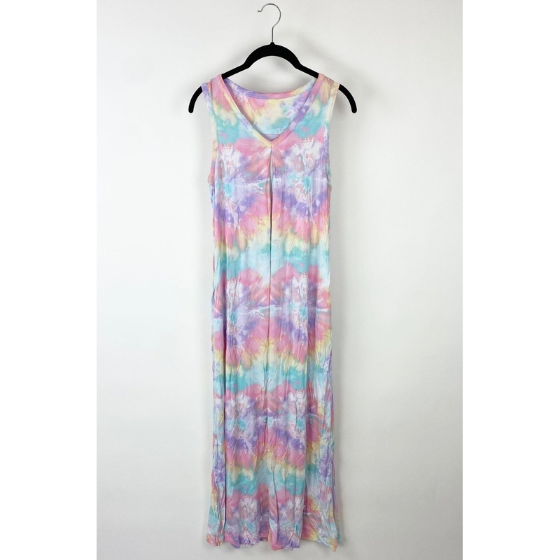 Tie-Dye Sleeveless Lounge Dress – Extra Small
