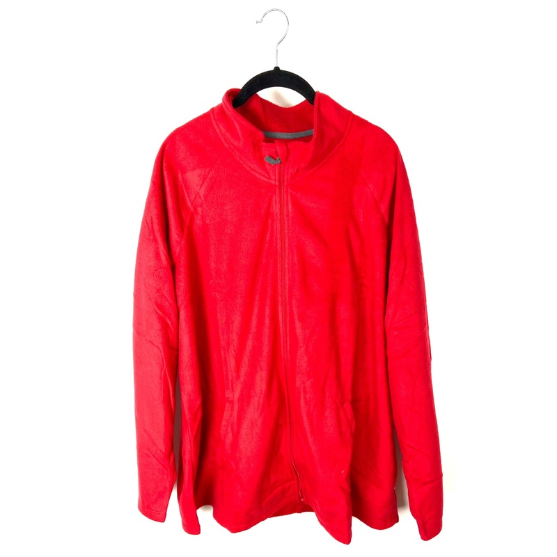 Red Zip-Up Jacket – Large Large