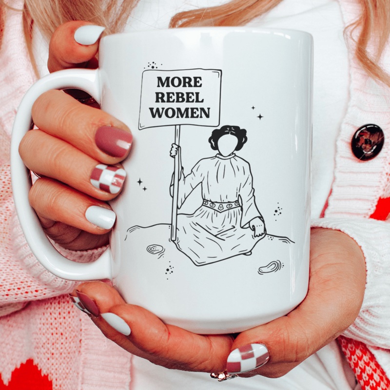 More Rebel Women Ceramic Mug 15 oz White One Size