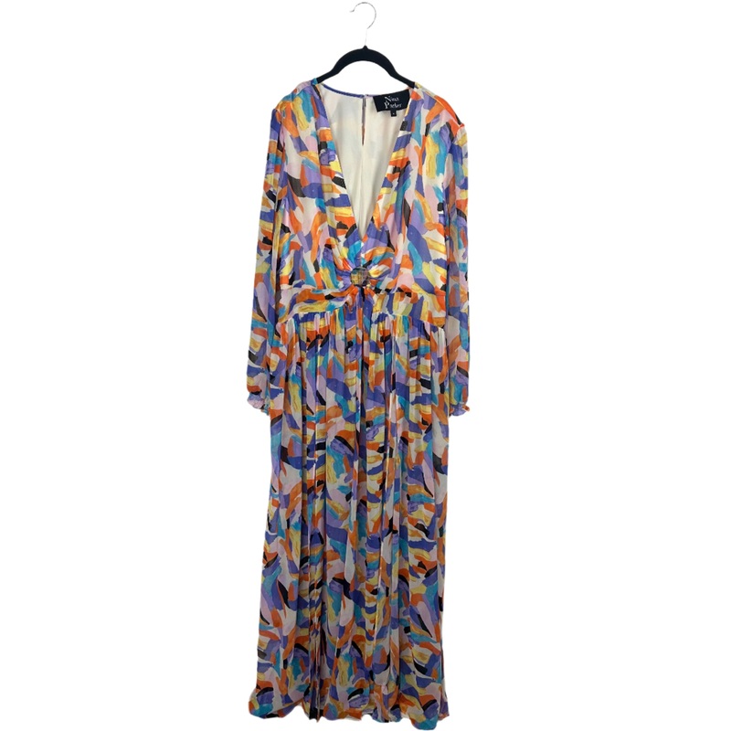 Multicolor Abstract Dress – Size 1X